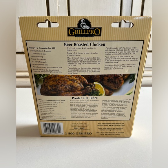 New Grill Pro Beer Can Chicken Roaster Roasting Stand Stainless Steel BBQ Oven - Picture 2 of 7